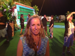 A quick snap of the author in front of the puzzleboard between Wheel Goes to Waikoloa tapings. 2014